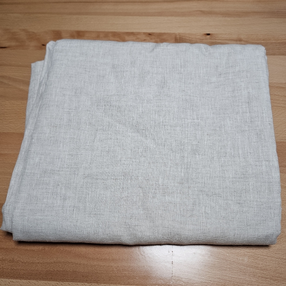 Quince Curtain European Linen 48x84 Flax Room Darkening Blackout One Panel
